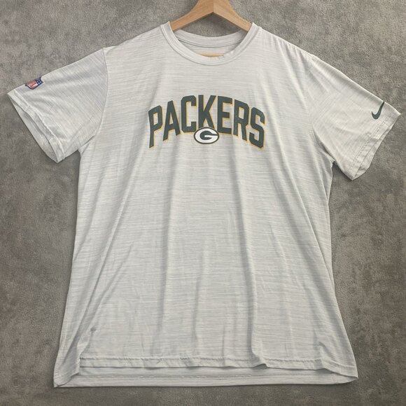 Nike Shirt Mens XL Green Bay Packers Sideline Velocity Performance Dri-Fit Tee - Picture 1 of 8